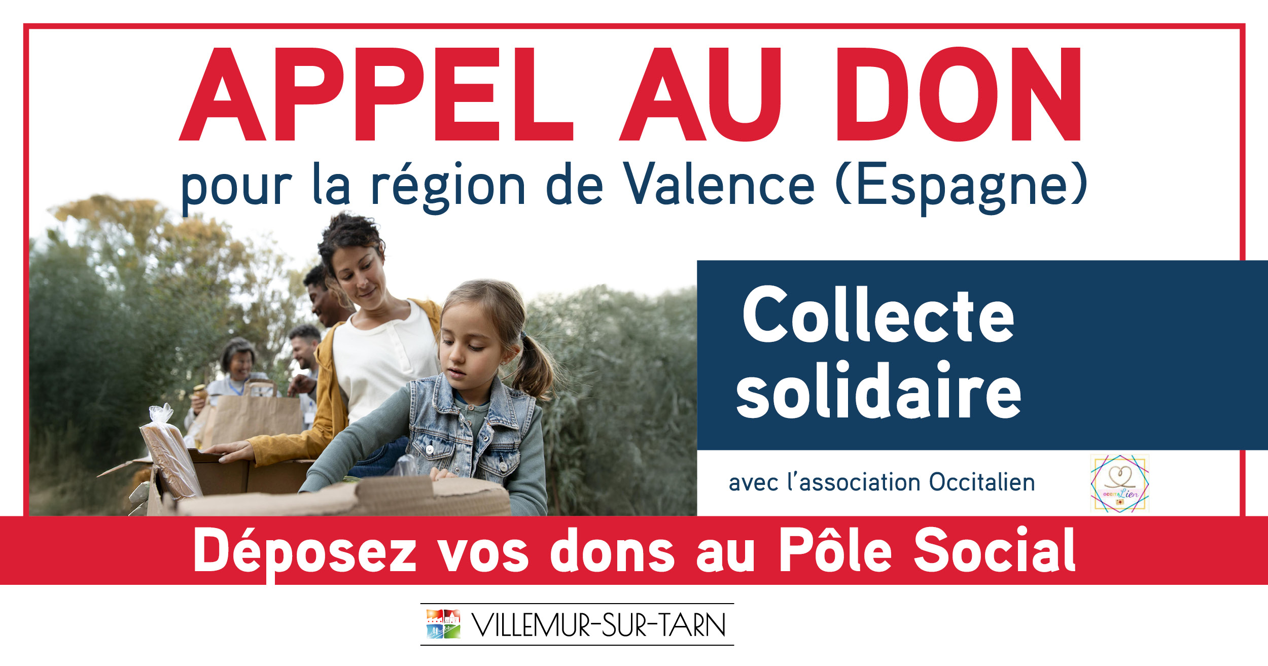 Collecte de dons pour l’Espagne