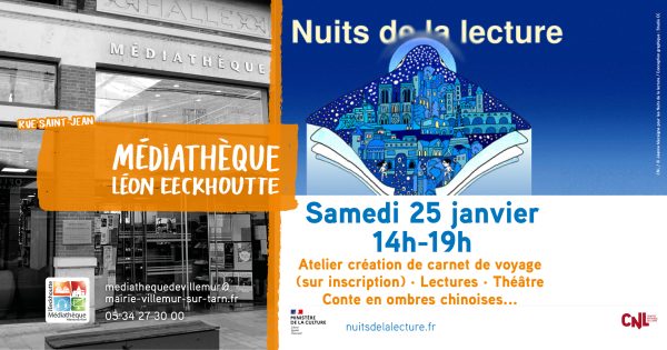 Première Nuit de la Lecture à la Médiathèque