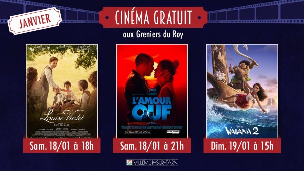 Cinéma gratuit en janvier : découvrez la programmation