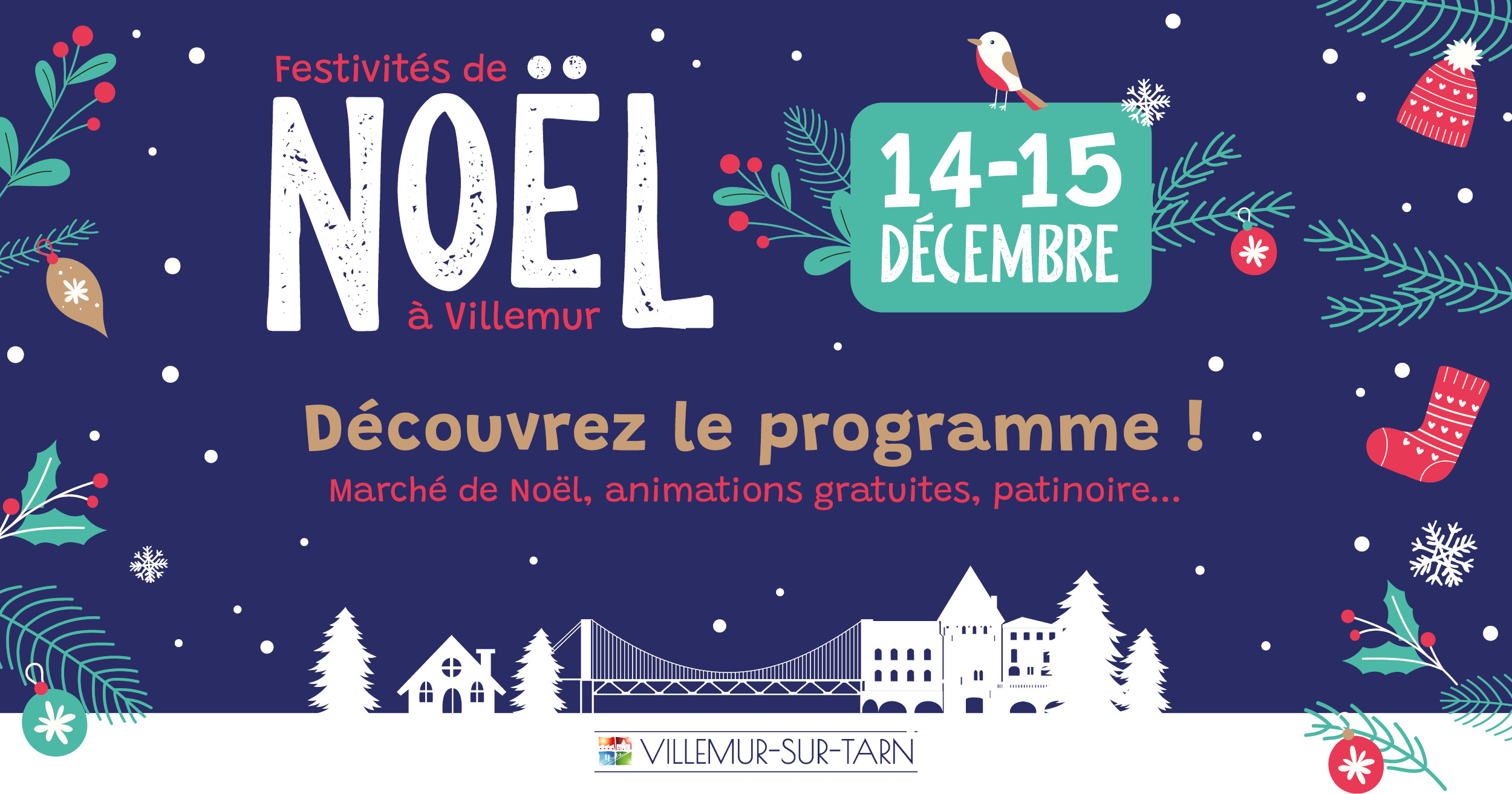 Fêtez Noël à Villemur !