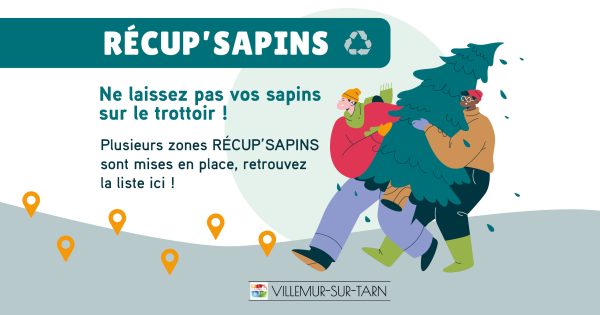 Récup’sapins : recyclez votre arbre de Noël !