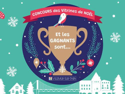 Concours vitrines de Noël 2024 - Gagnants Villemur-sur-Tarn