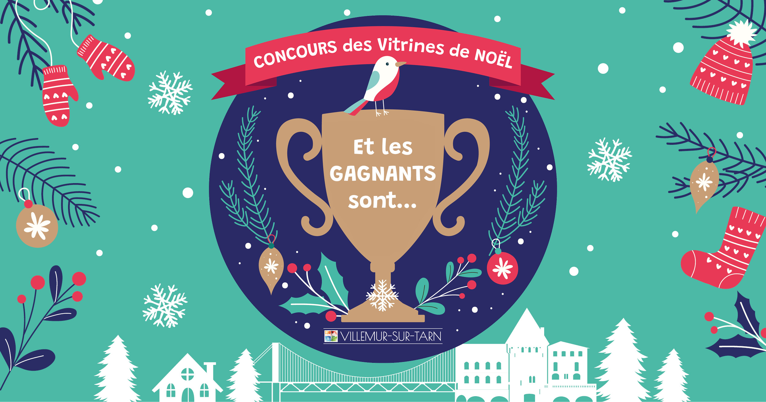 Gagnants du concours des vitrines de Noël